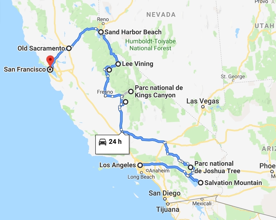 ROAD TRIP MAP
