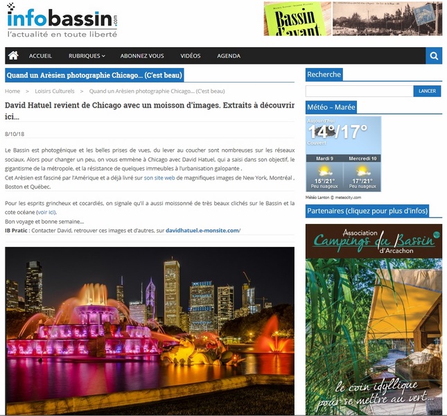 Info Bassin Chicago 2018